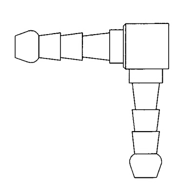 TITON 5/16 HOSE BARBED AIRLINE ELBOW