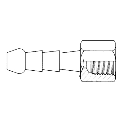 TITON 207X8X6 FEMALE HOSE TAIL