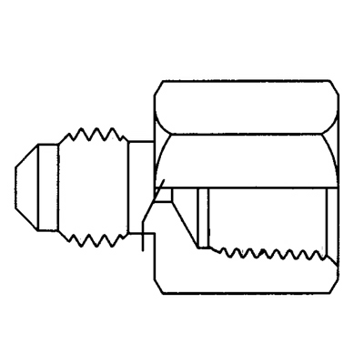 TITON 46X4X4 FEMALE FLARE UNION