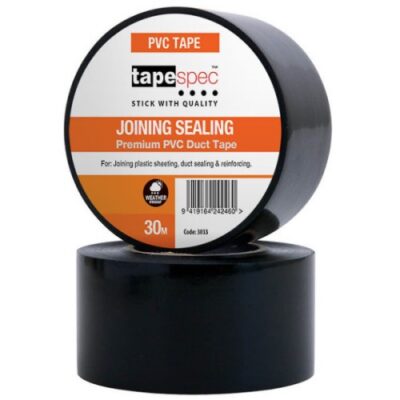 48MM BLACK PVC TAPE X 30MT
