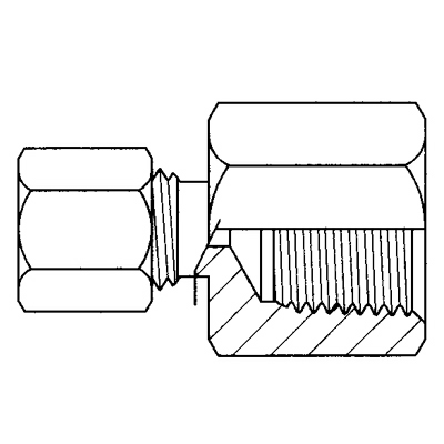 TITON 66X4X2 FEMALE CONNECTOR