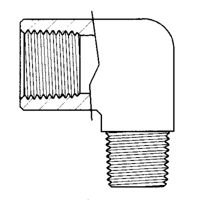 TITON 3400X4 M/F ELBOW